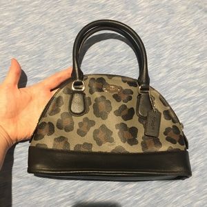 Coach Leopard Print Mini Handbag